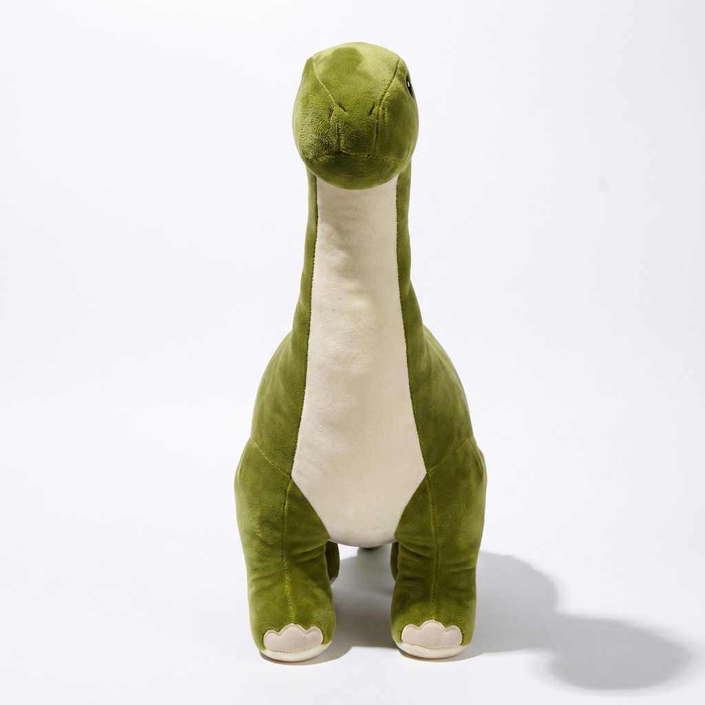 Gosedjur grön diplodocus med lång hals
