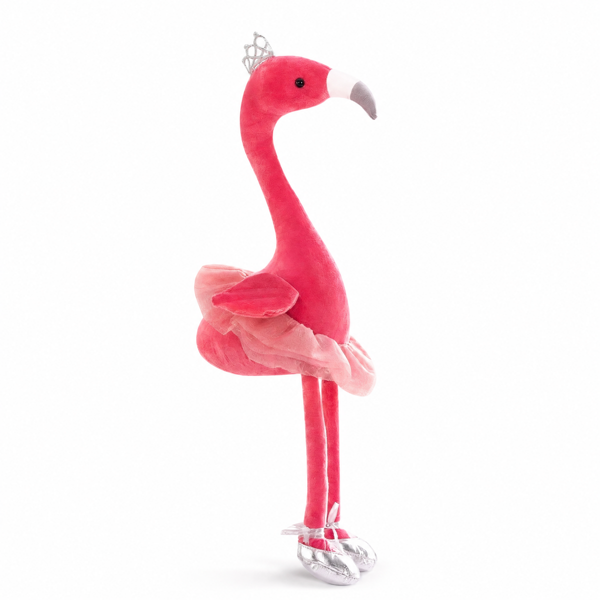 Gosedjur flamingo 35 cm med mjuk krona