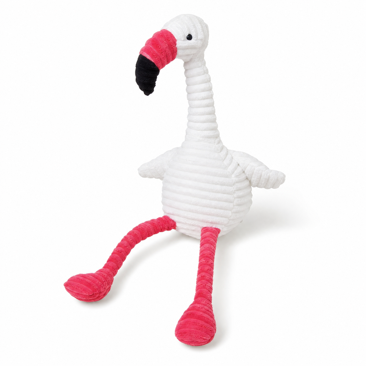 Gosedjur flamingo vit bomullsmanchester