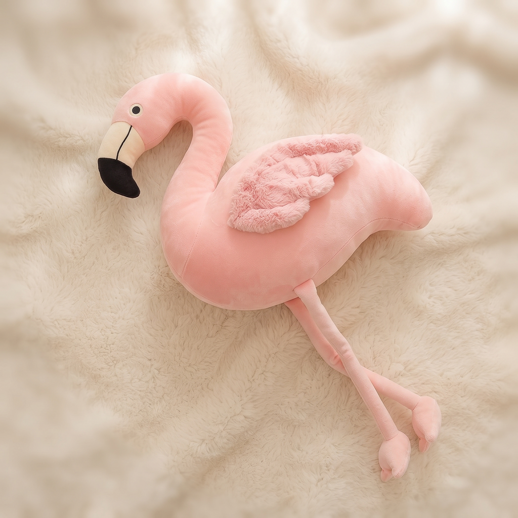 Gosedjur flamingo dekoration jättestor