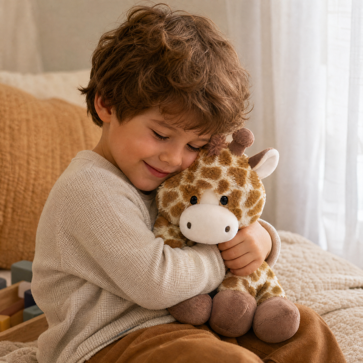 Gosedjur giraff fluffig 21 cm