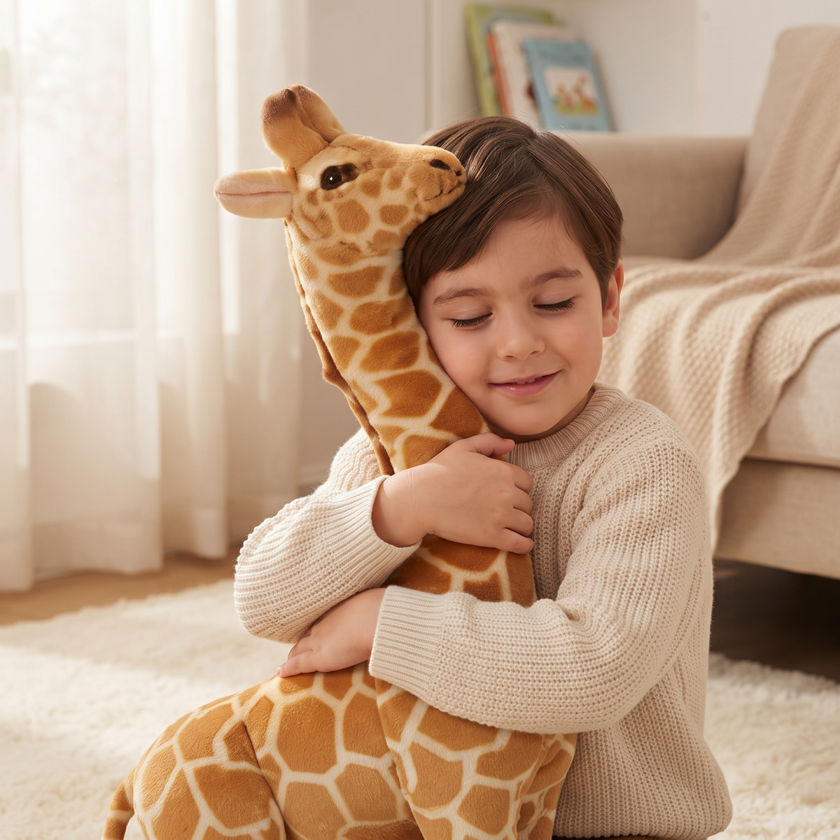 Gosedjur jättestor giraff realistisk