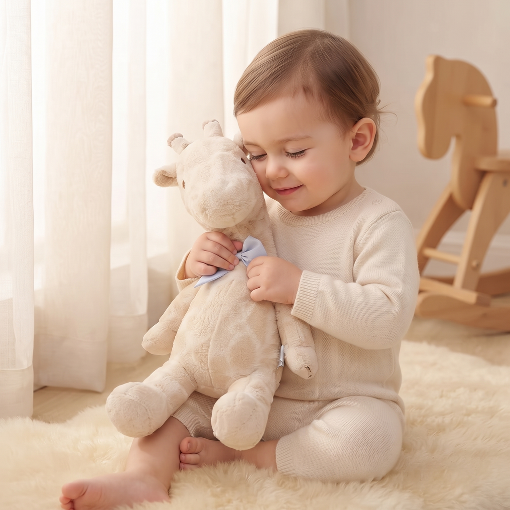 Gosedjur giraff kawaii beige