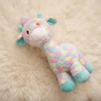 Gosedjur giraff flerfärgad regnbåge 30 cm