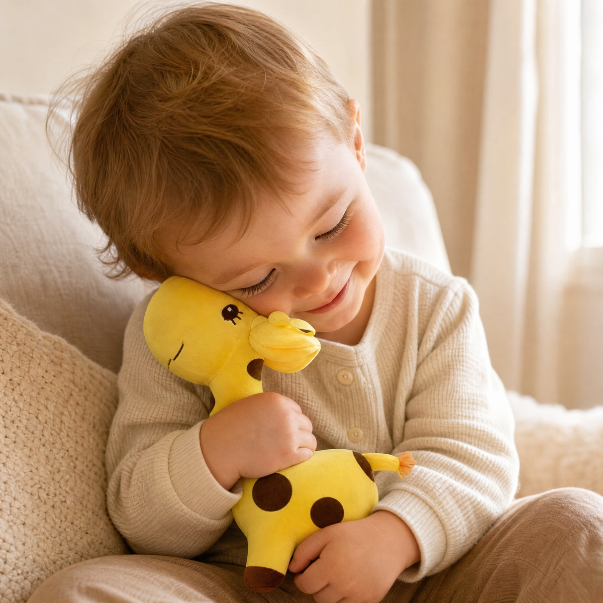 Gosedjur giraff gul och jättesöt
