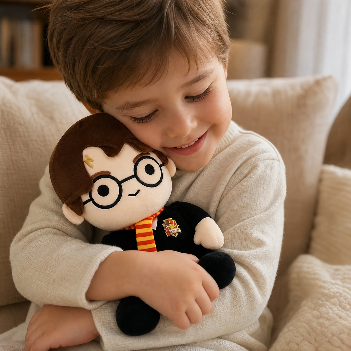 Gosedjur Harry Potter jättestor i trollkarlsklädnad