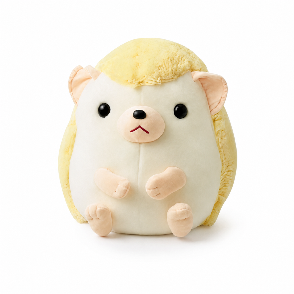 Gosedjur igelkott kawaii gul och beige