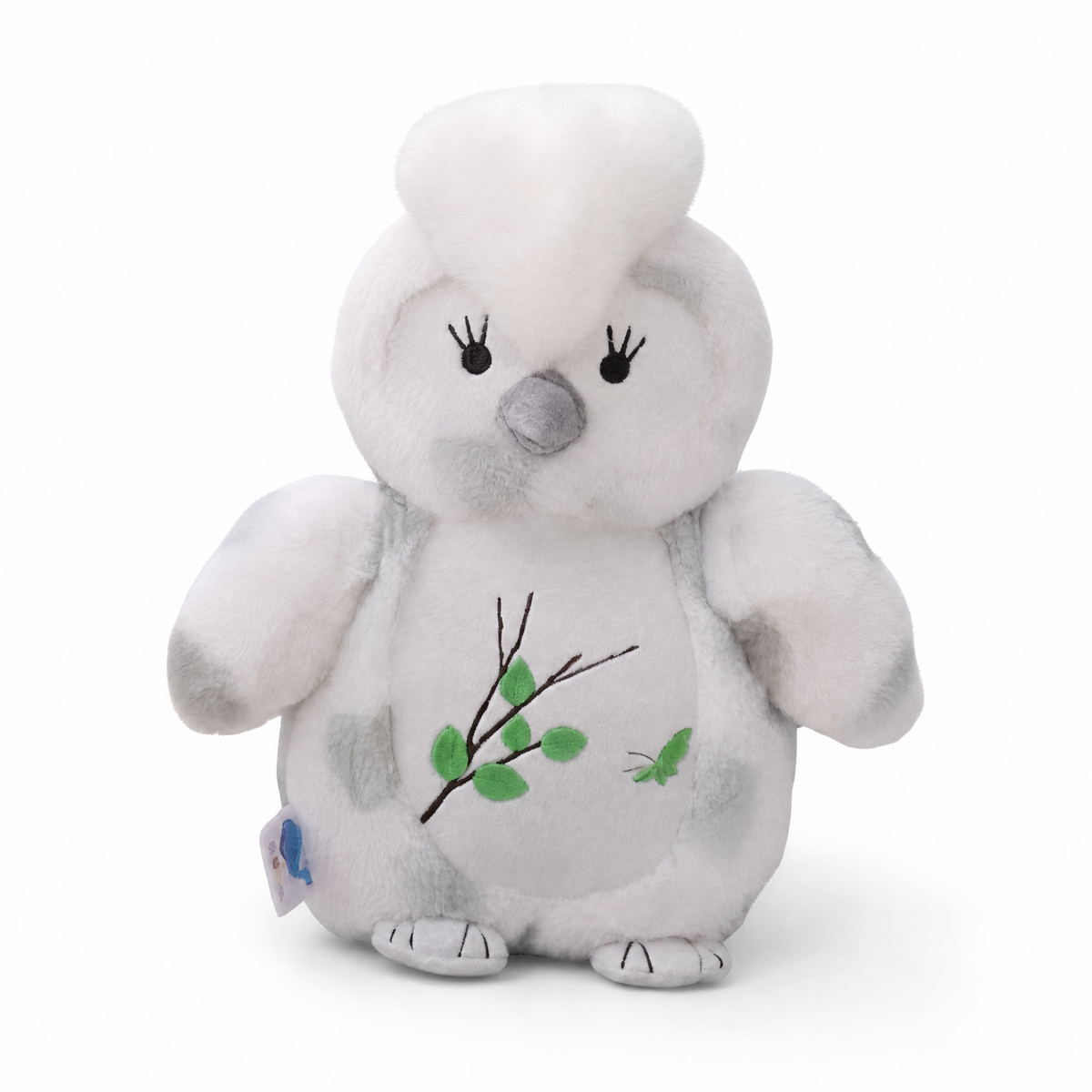 Gosedjur vit uggla kawaii 30 cm