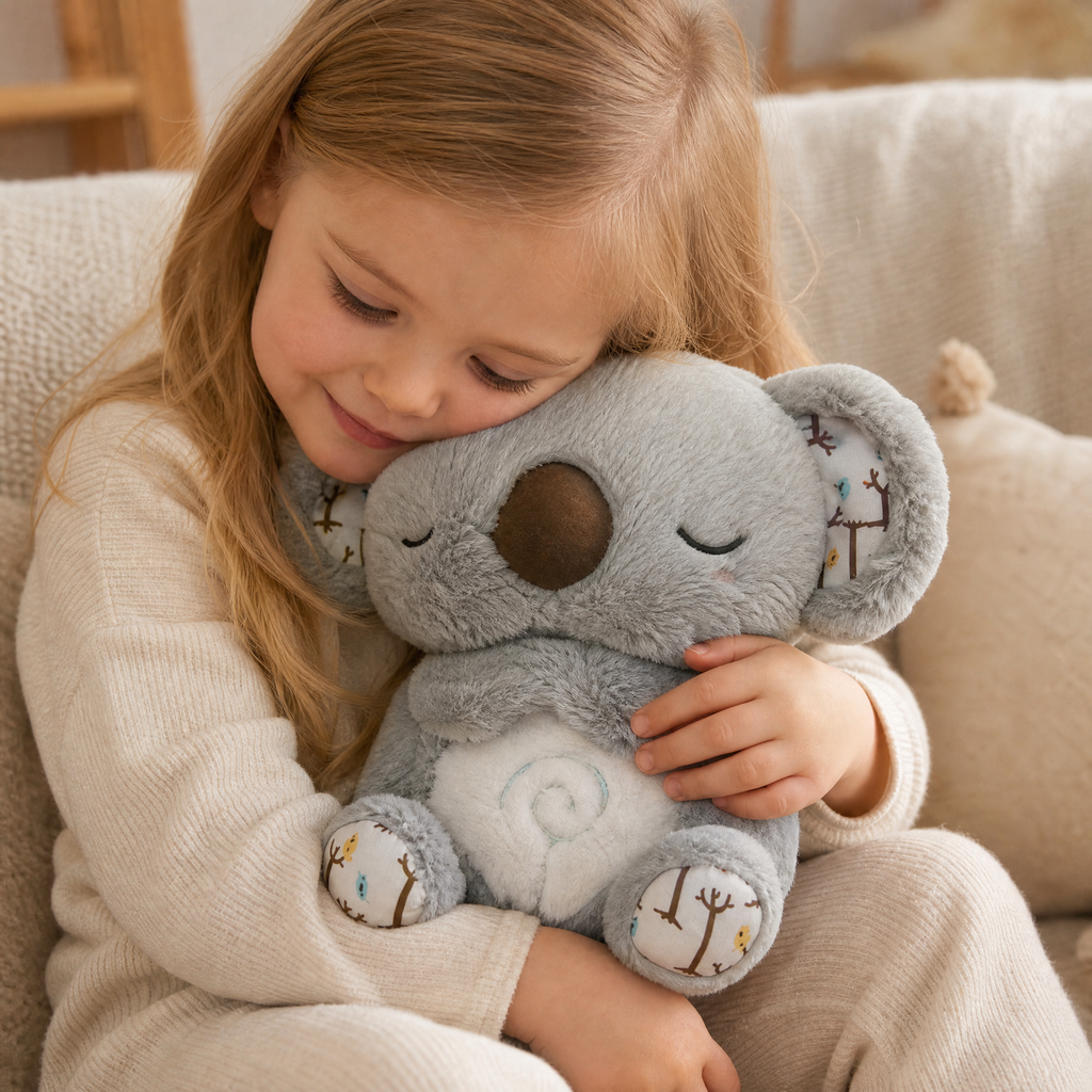 Gosedjur koala lugnande andande med musik