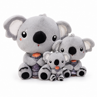 Gosedjur grå koala med bambu