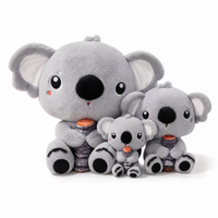 Gosedjur grå koala med bambu