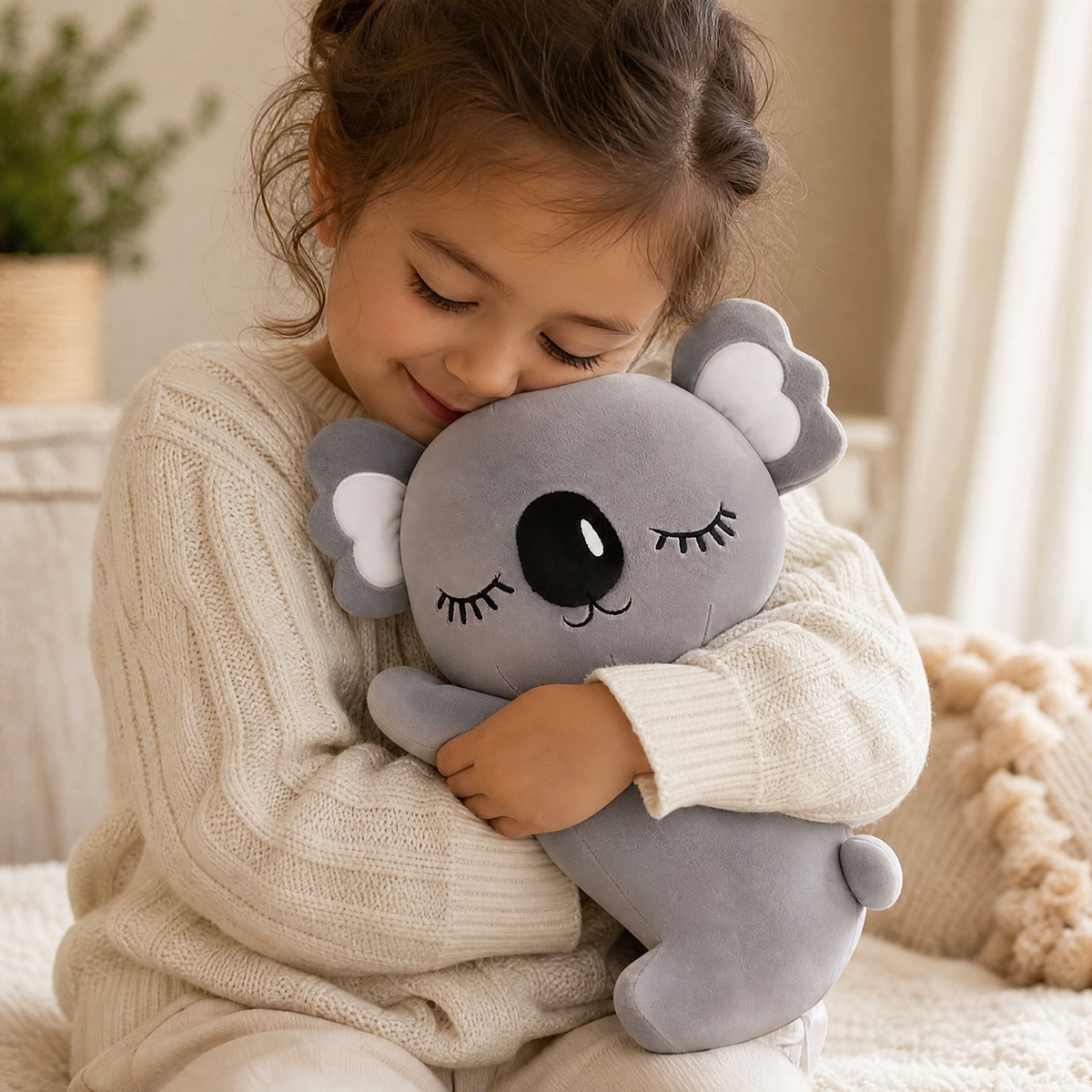 Gosedjur koala kudde grå
