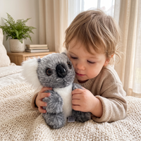 Gosedjur koala realistisk grå och vit