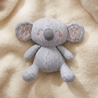 Gosedjur koala stickad blågrå 20 cm