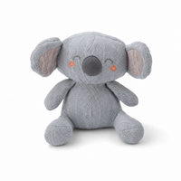 Gosedjur koala stickad blågrå 20 cm