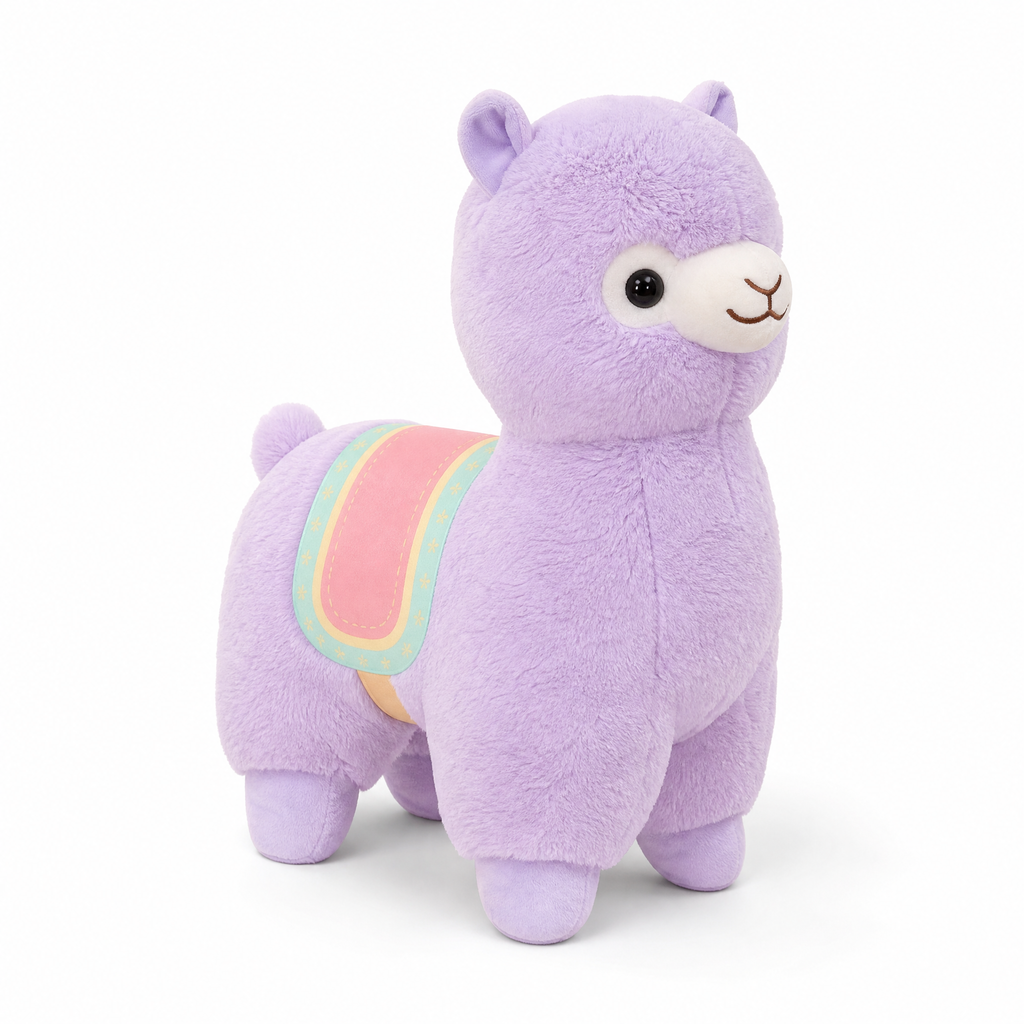 Gosedjur lama rosa regnbåge 35 cm