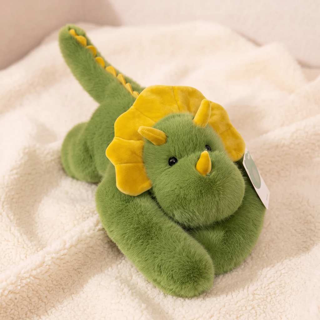 Tyngdgosedjur dinosaurie triceratops grön