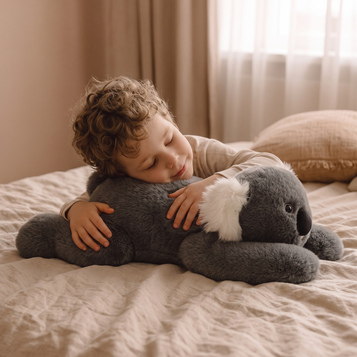 Tyngdgosedjur grå koala lugnande