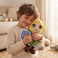Gosedjur Link Zelda med svärd och sköld