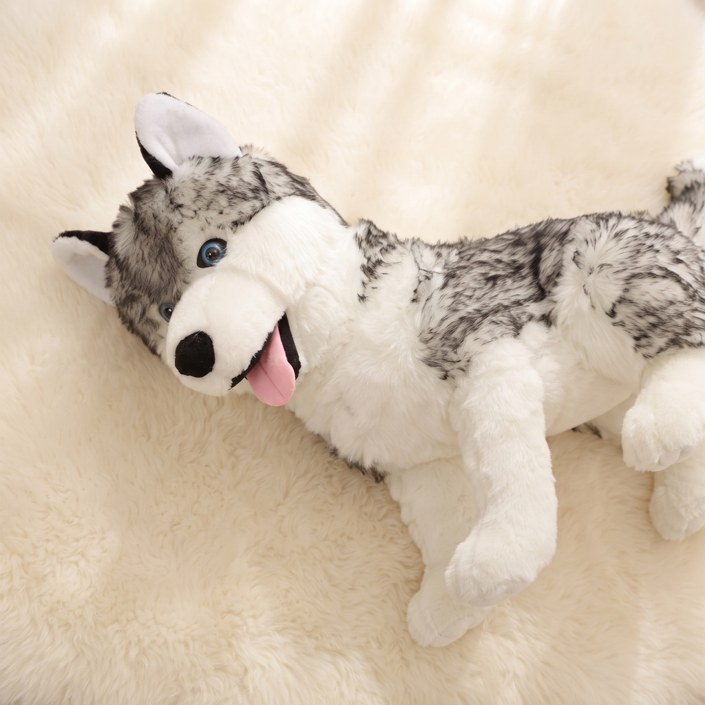 Gosedjur varg husky grå 53 cm