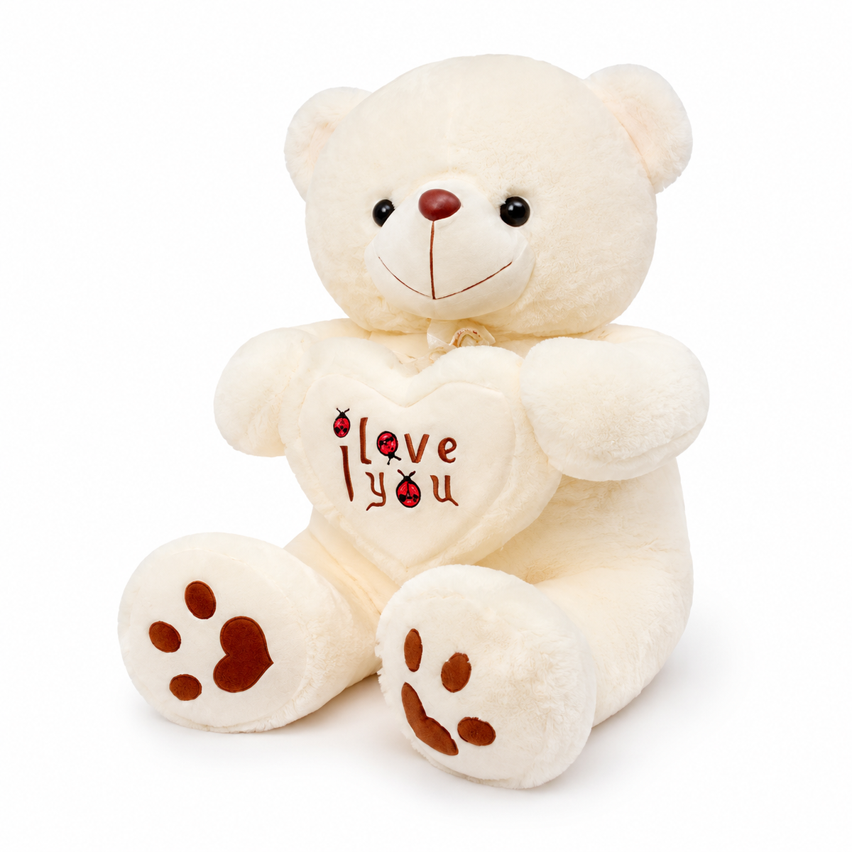 Gosedjur björn hjärta I Love You 50-70 cm