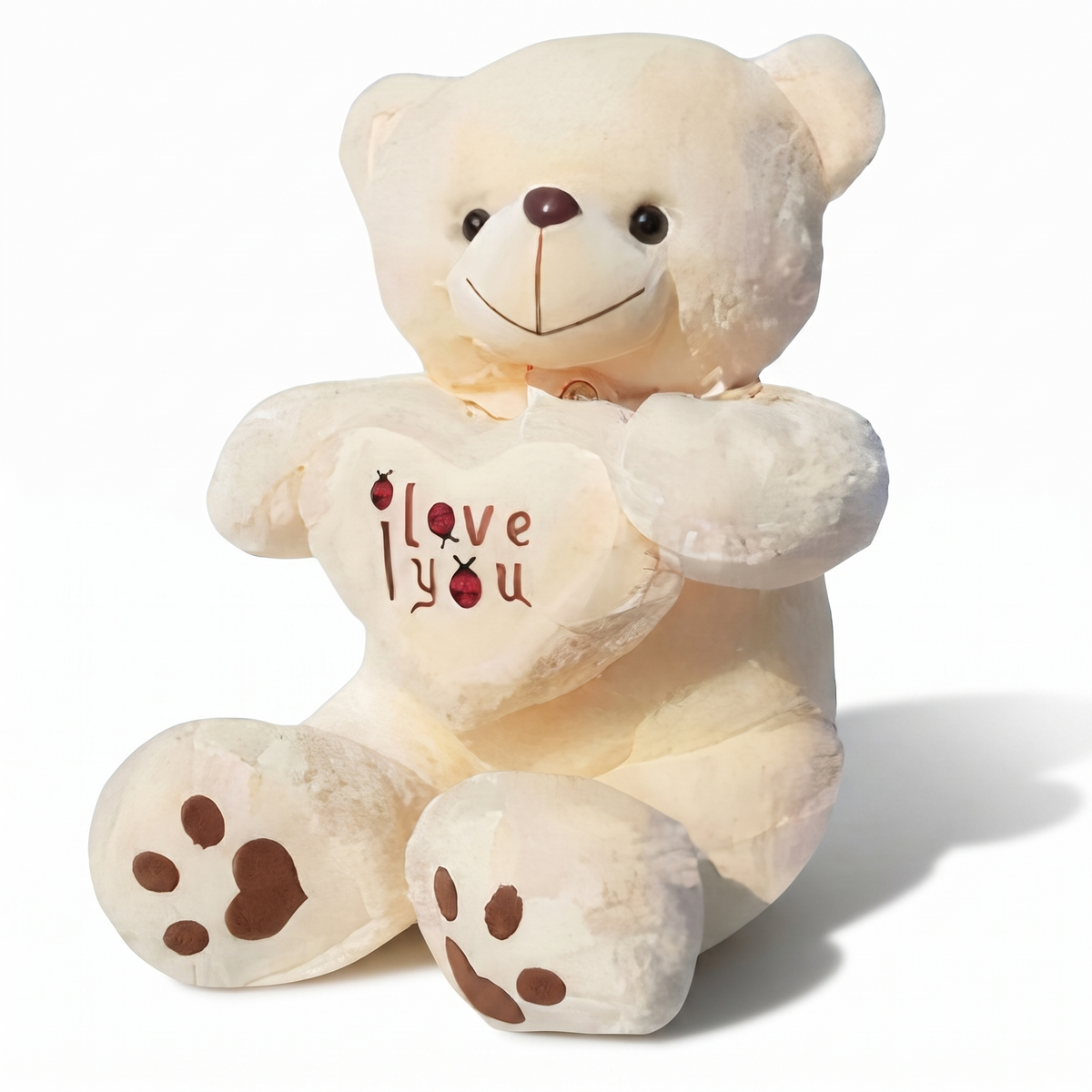 Gosedjur björn hjärta I Love You 50-70 cm