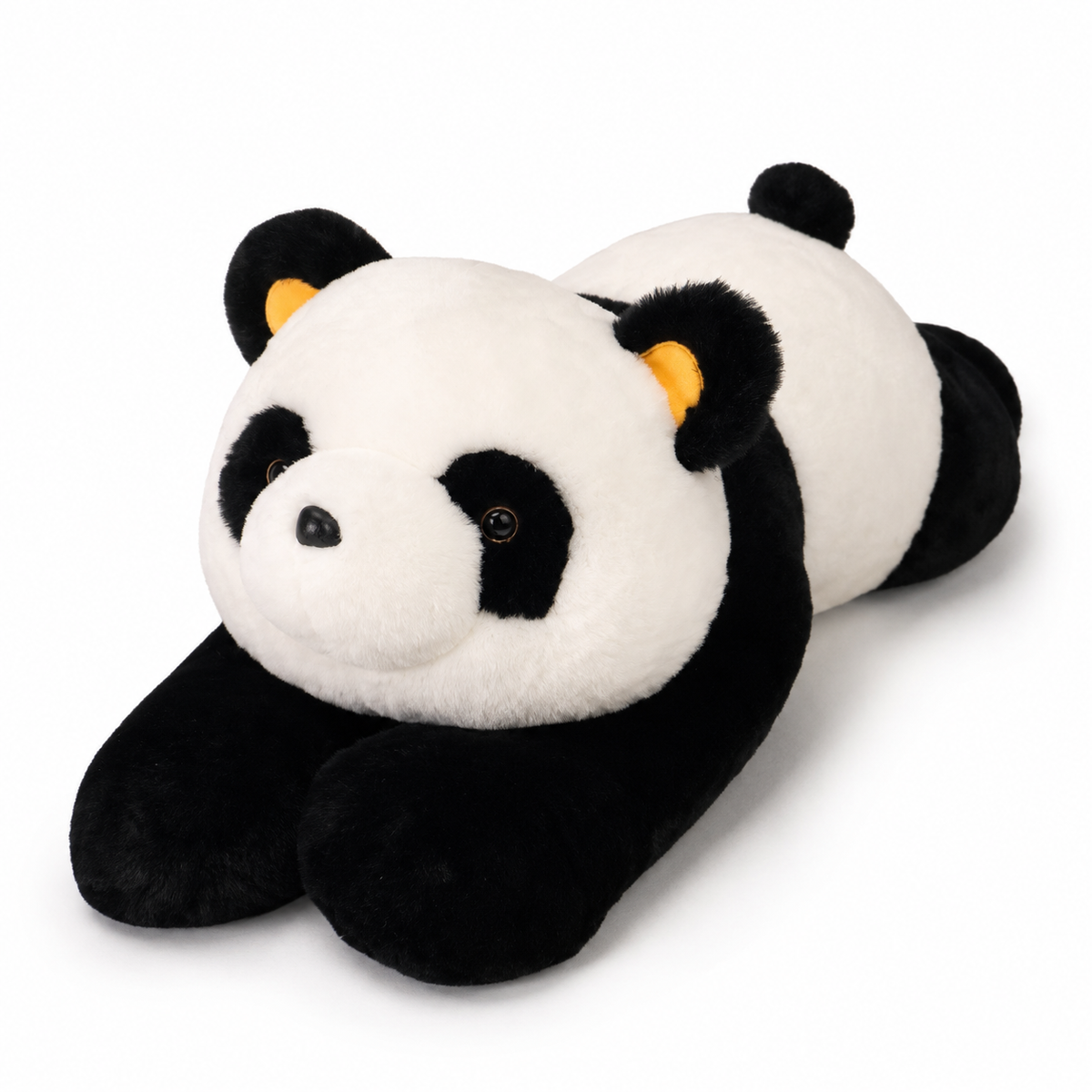 Gosedjur jättestor tyngdpanda svart och vit