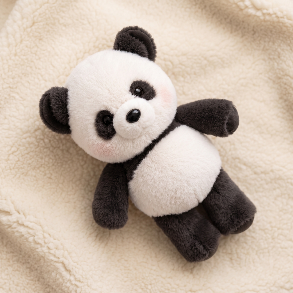 Gosedjur springande panda utan batteri 45-60 cm