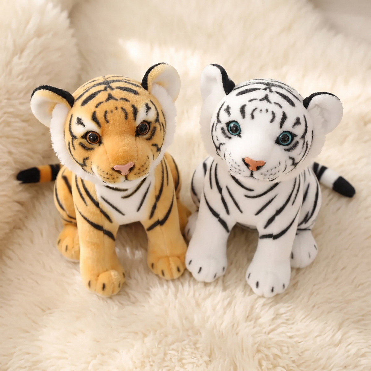 Gosedjur tigerunge realistisk 23 cm