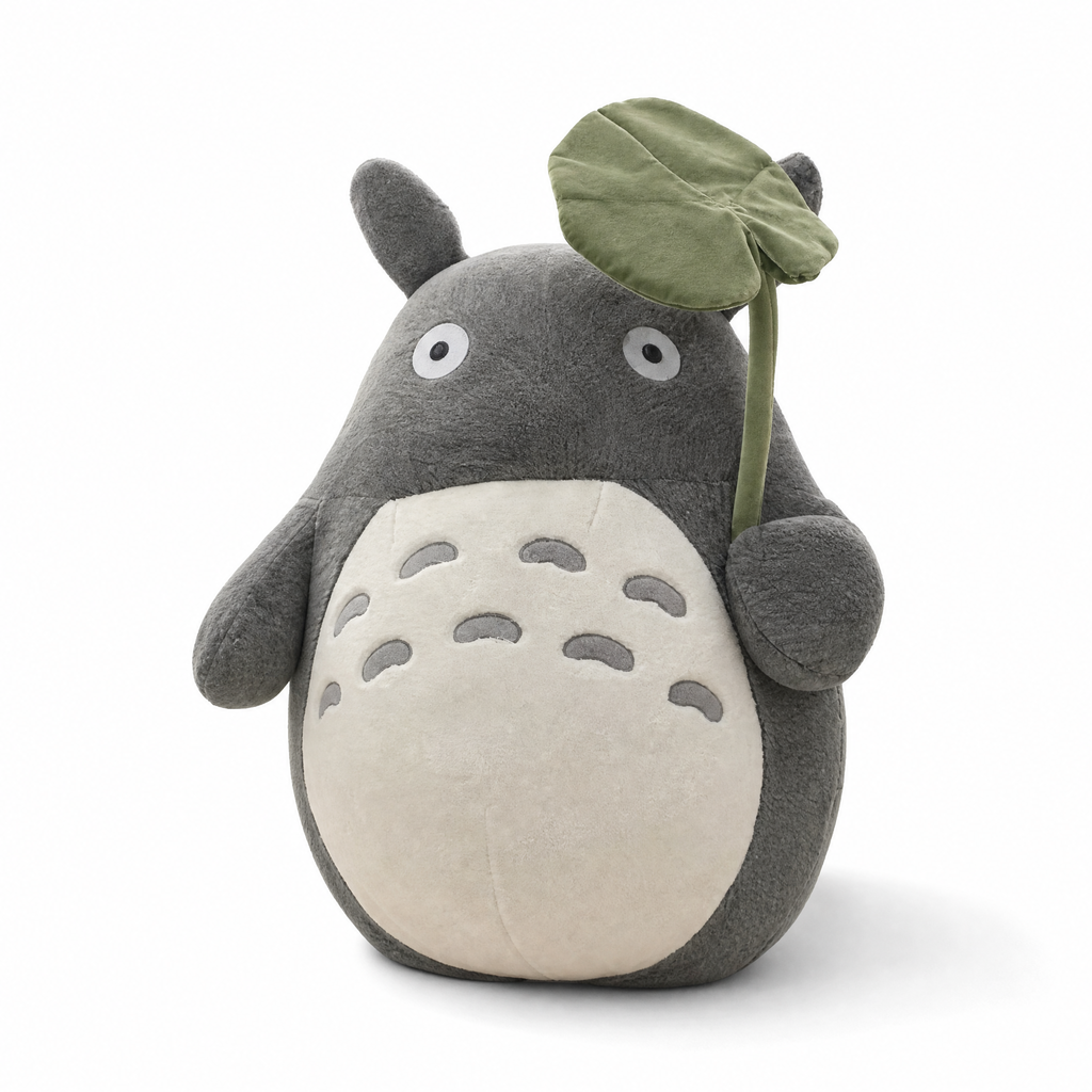 Gosedjur Totoro med lotusblad mjuk