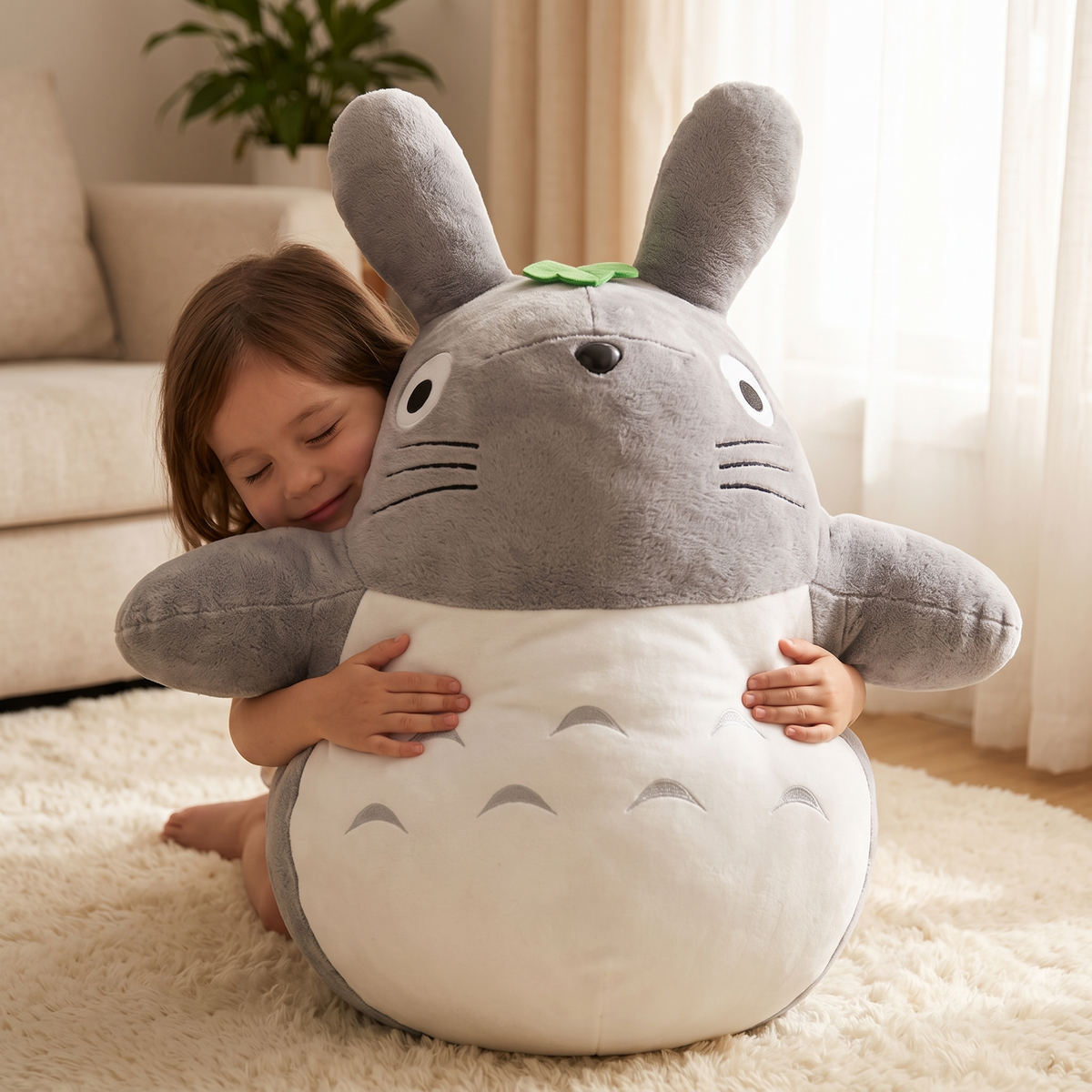 Gosedjur jättestor Totoro mjuk 60-100 cm