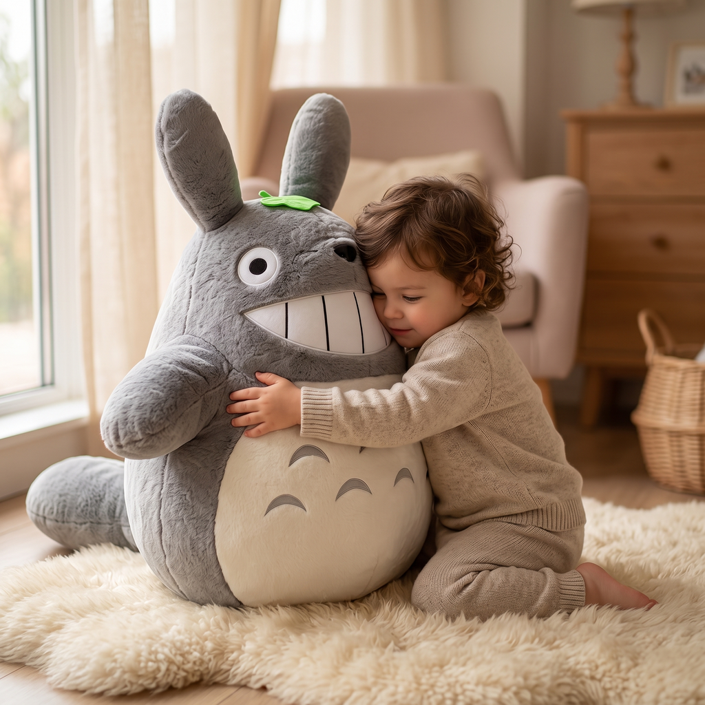 Gosedjur jättestor Totoro stort leende