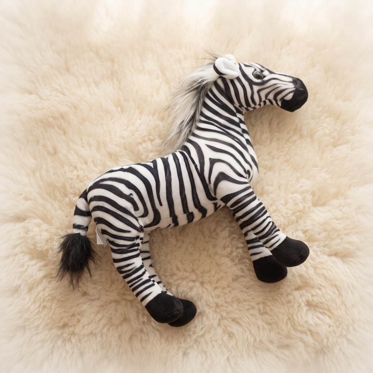 Gosedjur zebra realistisk 30 cm