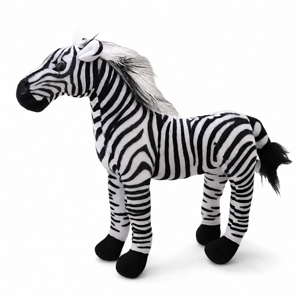 Gosedjur zebra realistisk 30 cm