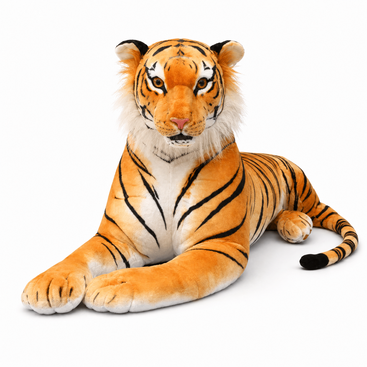 Gosedjur jättestor tiger realistisk liggande