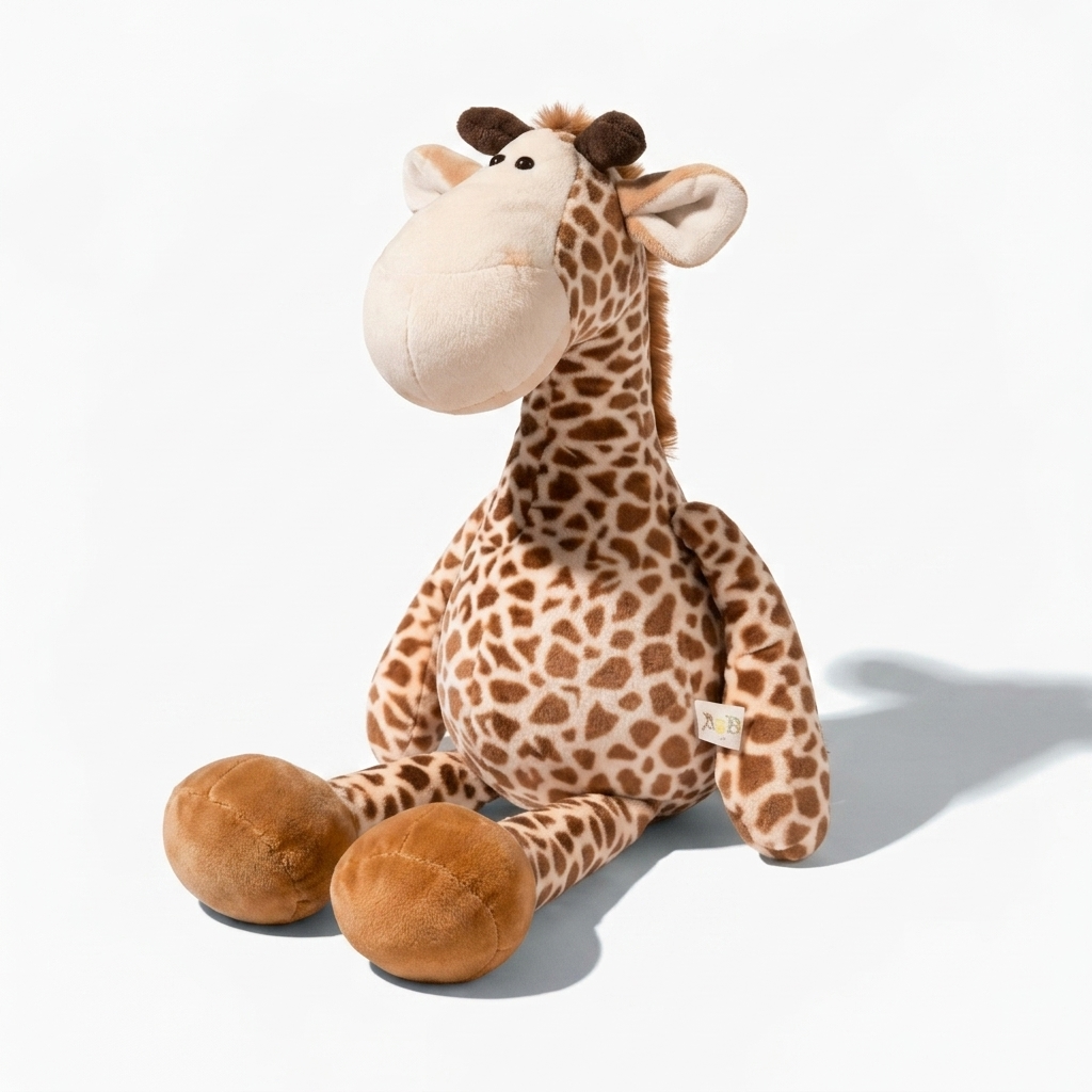Gosedjur giraff sittande med stora hovar